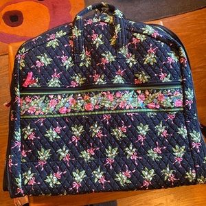 VERA BRADLEY Hanging Garment Bag New Hope Black w/Pink Ribbons Never Used